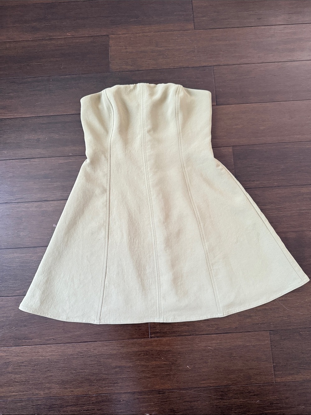 Wilfred Strapless A-Line Dress in Soft Cream